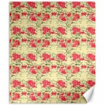 Retro 1880s Flowers Pattern 18 Canvas 20  x 24 