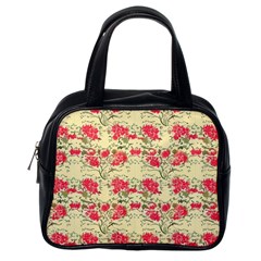 Retro 1880s Flowers Pattern 18 Classic Handbag (Two Sides) from ArtsNow.com Back