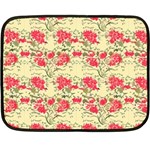 Retro 1880s Flowers Pattern 18 Fleece Blanket (Mini)