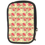 Retro 1880s Flowers Pattern 18 Compact Camera Leather Case