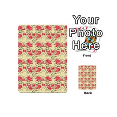 Retro 1880s Flowers Pattern 18 Playing Cards 54 Designs (Mini) from ArtsNow.com Back