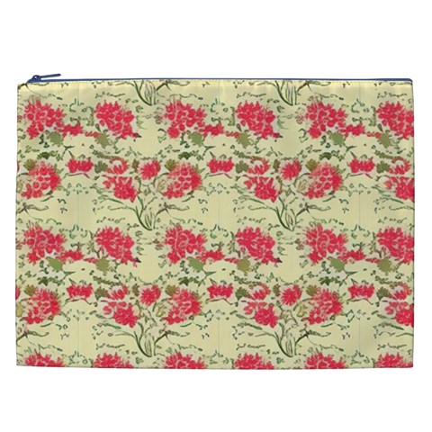 Retro 1880s Flowers Pattern 18 Cosmetic Bag (XXL) from ArtsNow.com Front