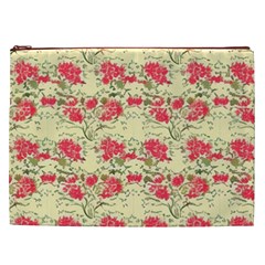 Retro 1880s Flowers Pattern 18 Cosmetic Bag (XXL) from ArtsNow.com Front