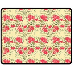 Retro 1880s Flowers Pattern 18 Two Sides Fleece Blanket (Medium) from ArtsNow.com 58.8 x47.4  Blanket Front