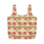 Retro 1880s Flowers Pattern 18 Full Print Recycle Bag (M)