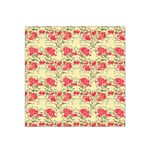 Retro 1880s Flowers Pattern 18 Satin Bandana Scarf 22  x 22 