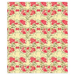 Retro 1880s Flowers Pattern 18 Drawstring Pouch (XS) from ArtsNow.com Back