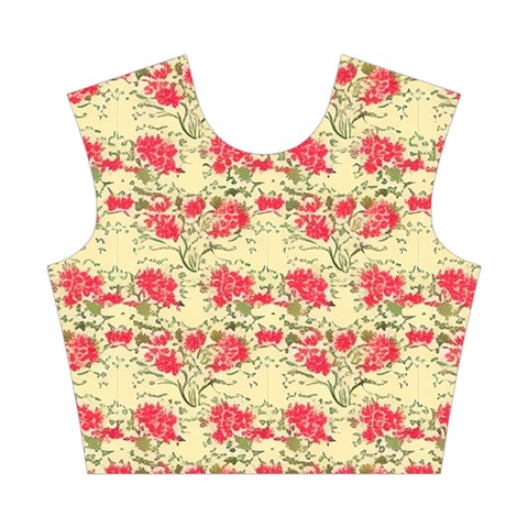 Retro 1880s Flowers Pattern 18 Cotton Crop Top from ArtsNow.com Front