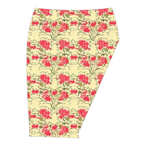 Retro 1880s Flowers Pattern 18 Midi Wrap Pencil Skirt from ArtsNow.com  Front Right 