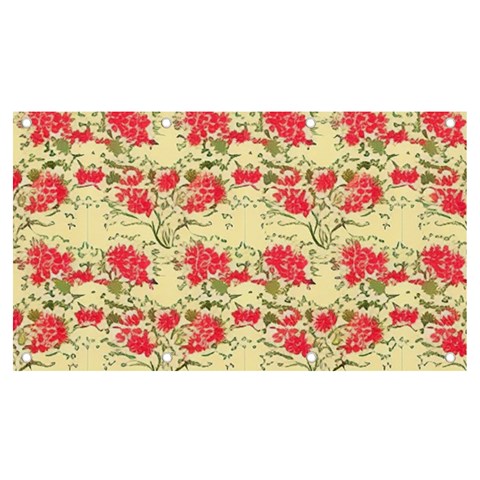 Retro 1880s Flowers Pattern 18 Banner and Sign 7  x 4  from ArtsNow.com Front