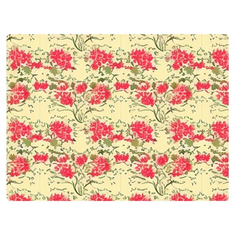 Retro 1880s Flowers Pattern 18 Two Sides Premium Plush Fleece Blanket (Baby Size) from ArtsNow.com 40 x30  Blanket Front