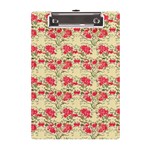 Retro 1880s Flowers Pattern 18 A5 Acrylic Clipboard