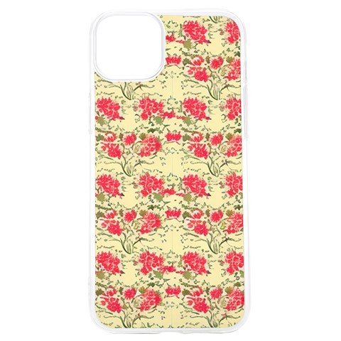 Retro 1880s Flowers Pattern 18 iPhone 15 Pro TPU UV Print Case from ArtsNow.com Front