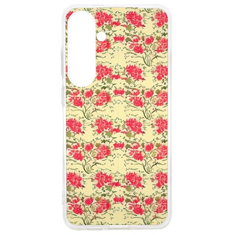 Retro 1880s Flowers Pattern 18 Samsung Galaxy S24 Ultra 6.9 Inch TPU UV Case from ArtsNow.com Front