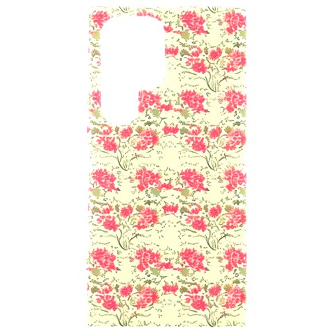 Retro 1880s Flowers Pattern 18 Samsung Galaxy S24 Ultra 6.9 Inch Black TPU UV Case from ArtsNow.com Front