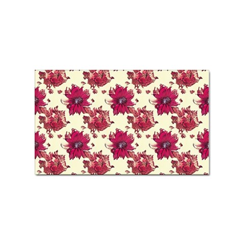 Retro 1880s Flowers Pattern 21 Sticker Rectangular (10 pack) from ArtsNow.com Front