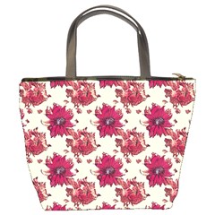 Retro 1880s Flowers Pattern 21 Bucket Bag from ArtsNow.com Back