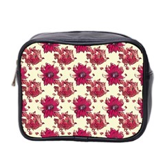 Retro 1880s Flowers Pattern 21 Mini Toiletries Bag (Two Sides) from ArtsNow.com Front