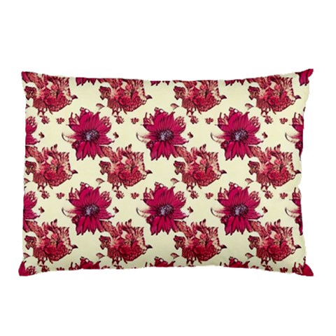 Retro 1880s Flowers Pattern 21 Pillow Case (Two Sides) from ArtsNow.com Front