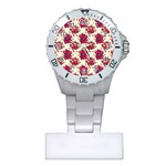 Retro 1880s Flowers Pattern 21 Plastic Nurses Watch