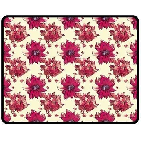 Retro 1880s Flowers Pattern 21 Two Sides Fleece Blanket (Medium) from ArtsNow.com 58.8 x47.4  Blanket Front