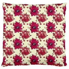 Retro 1880s Flowers Pattern 21 Standard Premium Plush Fleece Cushion Case (Two Sides) from ArtsNow.com Back