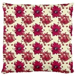 Retro 1880s Flowers Pattern 21 Large Premium Plush Fleece Cushion Case (One Side)