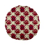 Retro 1880s Flowers Pattern 21 Standard 15  Premium Flano Round Cushions