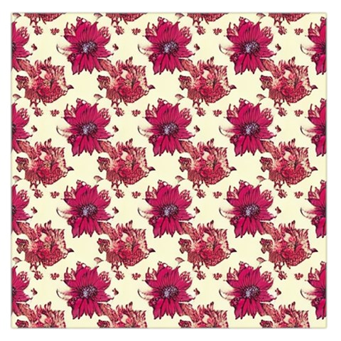 Retro 1880s Flowers Pattern 21 Square Satin Scarf (36  x 36 ) from ArtsNow.com Front