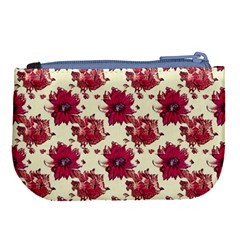 Retro 1880s Flowers Pattern 21 Large Coin Purse from ArtsNow.com Back