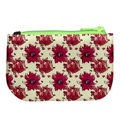 Retro 1880s Flowers Pattern 21 Large Coin Purse from ArtsNow.com Back