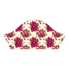 Retro 1880s Flowers Pattern 21 Cotton Crop Top from ArtsNow.com Left Sleeve