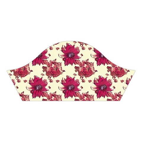 Retro 1880s Flowers Pattern 21 Cotton Crop Top from ArtsNow.com Right Sleeve