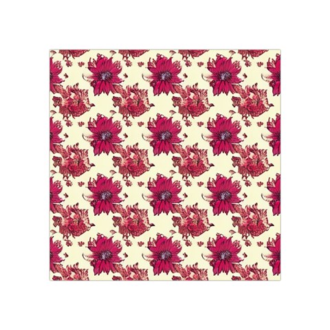 Retro 1880s Flowers Pattern 21 Square Tapestry (Small) from ArtsNow.com Front