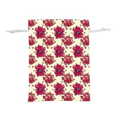 Retro 1880s Flowers Pattern 21 Lightweight Drawstring Pouch (M) from ArtsNow.com Front