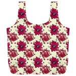 Retro 1880s Flowers Pattern 21 Full Print Recycle Bag (XXXL)