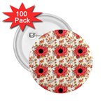 Retro 1880s Flowers Pattern 23 2.25  Buttons (100 pack) 