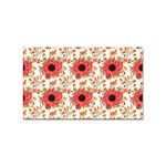 Retro 1880s Flowers Pattern 23 Sticker (Rectangular)