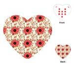 Retro 1880s Flowers Pattern 23 Playing Cards Single Design (Heart)