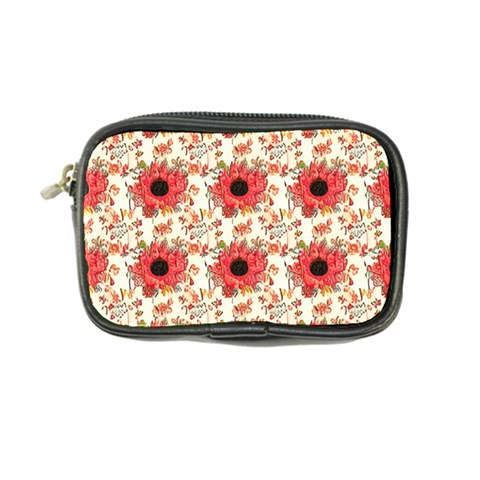 Retro 1880s Flowers Pattern 23 Coin Purse from ArtsNow.com Front