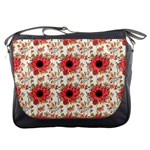 Retro 1880s Flowers Pattern 23 Messenger Bag