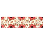 Retro 1880s Flowers Pattern 23 Oblong Satin Scarf (16  x 60 )