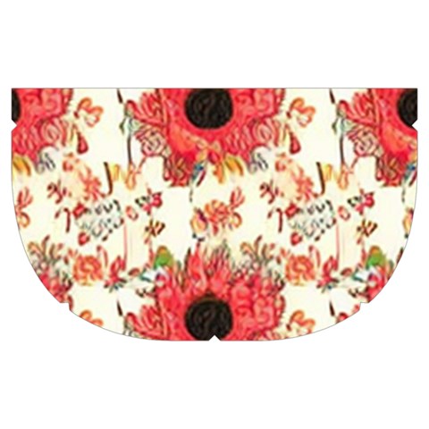 Retro 1880s Flowers Pattern 23 Make Up Case (Medium) from ArtsNow.com Side Right