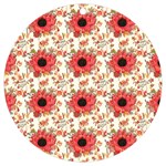 Retro 1880s Flowers Pattern 23 UV Print Acrylic Ornament Round