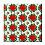 Retro 1880s Flowers Pattern 13 Tile Coaster