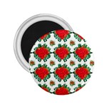 Retro 1880s Flowers Pattern 13 2.25  Magnets