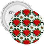 Retro 1880s Flowers Pattern 13 3  Buttons