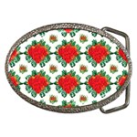 Retro 1880s Flowers Pattern 13 Belt Buckles