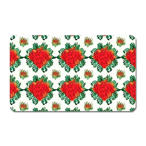 Retro 1880s Flowers Pattern 13 Magnet (Rectangular) from ArtsNow.com Front