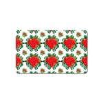 Retro 1880s Flowers Pattern 13 Magnet (Name Card)